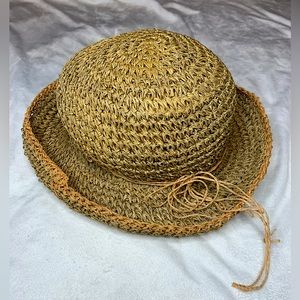 80s/90s VINTAGE DPC Raffia Straw Beach Hat